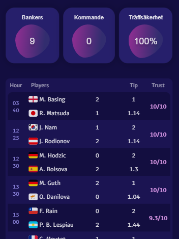 TennisPredictions.ai skärmdump 2