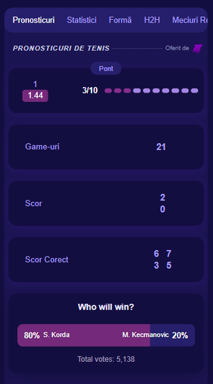 TennisPredictions.ai captură de ecran 4