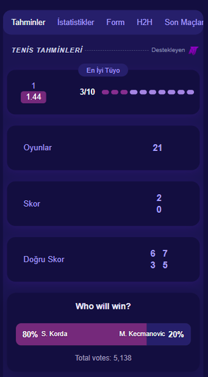 TennisPredictions.ai ekran görüntüsü 4